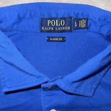 Camisa polo masculina Ralph Lauren ajuste clássico manga curta bolso azul pônei LG, usado comprar usado  Enviando para Brazil