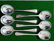 Set 6 EPNS Silver Plated OLD ENGLISH PATTERN Soup Spoons - Cooper Bros Sheffield, used for sale  Shipping to South Africa