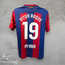 Camisa Vitor Roque 23/24 FC Barcelona assinada prova de certificado de autenticidade, usado comprar usado  Enviando para Brazil