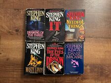 Lote de 6 libros de bolsillo de colección de Stephen King - It, Danse Macabre, Needful Things, usado segunda mano  Embacar hacia Argentina
