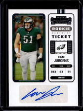 2022 Panini Contenders Cam Jurgens Rookie Ticket Auto Autograph RC #173 Eagles, used for sale  Shipping to South Africa