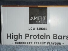 Amfit Protein Bars chocolate peanut butter flavour, 12 x 60g bars = 1 box for sale  Shipping to South Africa
