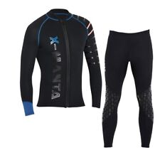 Used, 3mm Diving Wetsuit Jackets Pants Long Sleeve Diving Suit Scuba Jump Surfing for sale  Shipping to South Africa