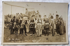 Cartão postal 1931 RPPC LAC DU FLAMBEAU WI Indian Kingsbury AT THE DANCE Antigo comprar usado  Enviando para Brazil