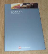 Folheto Vauxhall Corsa 1998 Merit LS GLS Sport CDX 1.0 1.4 1.6 16v 1.7D 1.5 TD, usado comprar usado  Enviando para Brazil