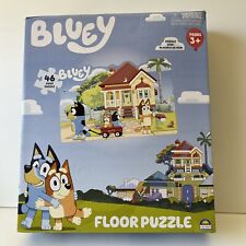 46pc Crown Bluey Large Piece Kids/Children's Floor Jigsaw Puzzle Set  3yrs+, used for sale  Shipping to South Africa