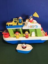 VINTAGE 100% COMPLETE 1972 FISHER PRICE LITTLE PEOPLE HAPPY HOUSE BOAT #985 Ex++ for sale  Shipping to South Africa