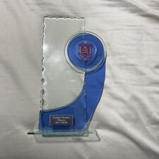 Glass football trophy for sale  HAYES
