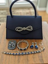 navy clutch bags for sale  CROOK