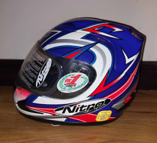 NITRO JUNIOR N32S-VX KIDS MOTORCYCLE HELMET BLUE RED WHITE SIZE S BC17892 for sale  Shipping to South Africa