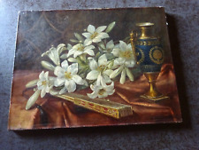 Peinture ancienne huile d'occasion  Bligny-sur-Ouche