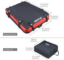 NEW AOAFUN Car Roof Waterproof Cargo Bag 1680D Storage  Straps 10 Cubic Feet, used for sale  Shipping to South Africa