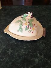 Carlton Ware Handpainted Yellow Apple Blossom Butter Dish for sale  Shipping to South Africa