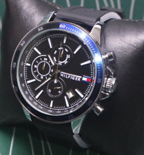 Relógio de pulso masculino Tommy Hilfiger cronógrafo indicador de data mostrador preto comprar usado  Enviando para Brazil