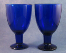 Iittala Verna Wine Glasses  (2) Cobalt Blue, Excellent myynnissä  Suomi