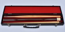 3-piece pool cue, in hard case, manufacturer unknown, brown with blemishes for sale  HOPE VALLEY