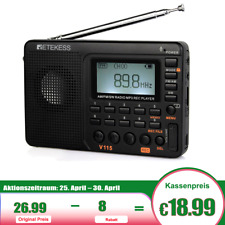 Retekess V115 Przenośne radio UKM AM SW Odbiornik Odtwarzacz MP3 Akumulator na sprzedaż  Wysyłka do Poland