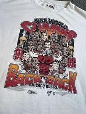 Camiseta de los Chicago Bulls 91 92 Campos Seguros NBA Grande de Colección Puntada Única segunda mano  Embacar hacia Argentina