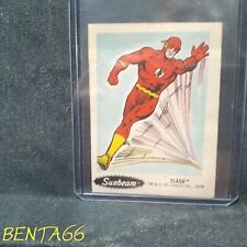 Sunbeam DC Comics 1978 🔥 Pegatina de superhéroes edición de pan de comida Flash #24 segunda mano  Embacar hacia Argentina