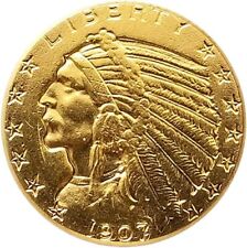 Moneda de oro Liberty Indian Head Eagle de 5 dólares colección de recuerdos de EE. UU. 1907 Hobo, usado segunda mano  Embacar hacia Argentina