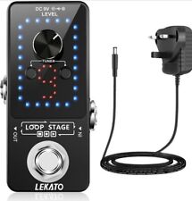 LEKATO Electric Guitar Bass Looper Effect Pedal Tuner 40 mins 9 Loop + UK Plug for sale  Shipping to South Africa