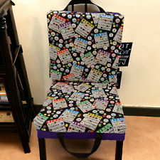 Usado, Asiento de juego de bingo espuma plegable doble silla de oficina cojín almohadilla de soporte trasero segunda mano  Embacar hacia Argentina