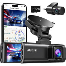 Câmera de painel REDTIGER 4K frontal e traseira câmera de painel integrada Wi-Fi e GPS modo de estacionamento, usado comprar usado  Enviando para Brazil