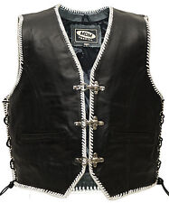Leather vest leather for sale  Shipping to Ireland