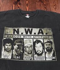 Used, Men’s NWA Narcos With Attitude El Chapo T-shirt - Sz L for sale  Shipping to South Africa