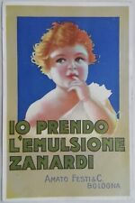 Cartolina pubblicitaria emulsi usato  Roma