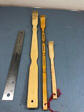 3pcs Bamboo Wood 18", 16" & 9" Back Scratcher Long Reach for sale  Shipping to South Africa