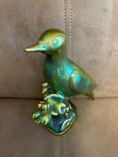 Used, Zsolnay Pecs Hungary **Duck on Branch** Green Eosin Iridescent Figure as shown for sale  Shipping to South Africa