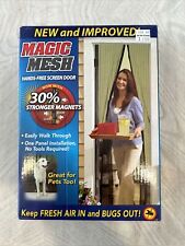 Magic Mesh Deluxe Hands Free Magnetic Screen Door 83" x 39" Black for sale  Shipping to South Africa