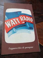Watt radio depliant usato  Italia