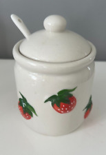 Strawberry jam pot for sale  Shipping to Ireland