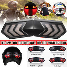 Wireless Turn Signal Brake Light for Motorcycle Bike Helmet LED Safety Warn Lamp, used for sale  Shipping to South Africa