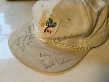 Sombrero de golf autografiado por Jack Nicklaus, Arnold Palmer, Billy Casper y otros segunda mano  Embacar hacia Argentina