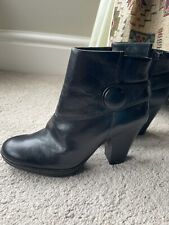 Clarks black leather for sale  WHITCHURCH