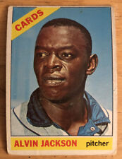 1966 Topps Alvin Jackson Baseball Card #206 Cardinals Pitcher Low-Grade til salgs  Frakt til Norway