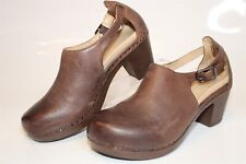Used, Dansko Womens 38 7.5 8 Sassy Brown Milled Leather Clogs Heels Shoes 1831787800  for sale  Shipping to South Africa