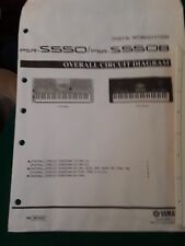 PSR-S550/PSR-S550B DIGITAL WORKSTATION CIRCUIT DIAGRAM ORIGINAL manual de serviço comprar usado  Enviando para Brazil