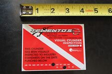 TEMENTO'S Visual Cylinder Inspection Ocean Dive Scuba Snorkel Diving STICKER for sale  Shipping to South Africa