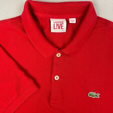 Camisa polo masculina Lacoste Live manga curta vermelha 5 - EUA grande comprar usado  Enviando para Brazil