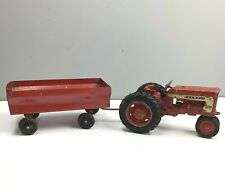 Used, Vintage IH Farmall 404 Tractor with Trailer Red Rims Metal Diecast Rolls Toy  for sale  Shipping to Canada