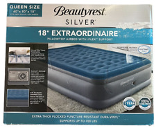 "Colchón de almohada con cama de aire Beautyrest Queen bomba incorporada extraordinaria 18" segunda mano  Embacar hacia Mexico