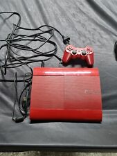 Sony Playtation 3 PS3 Super Slim granada vermelha com controle 500 GB, usado comprar usado  Enviando para Brazil