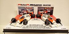 CONJUNTO DE 2 CARROS 1:43 Minichamps McLAREN HONDA MP4/3 B 1987 PROTÓTIPO TESTE PROST SENNA comprar usado  Enviando para Brazil