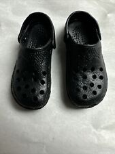 Sandalias Crocs de plástico NEGRAS zapatos para muñecas de moda masculinas Integrity Homme de 13" segunda mano  Embacar hacia Mexico