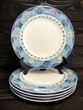 Mikasa Ocean Medley Ultima Plus Fine China HK261 Dinner Plates 10 3/4” Set Of 5 for sale  Shipping to South Africa