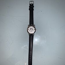 Relógio feminino com óculos de rosto de gato animal prata preto, usado comprar usado  Enviando para Brazil